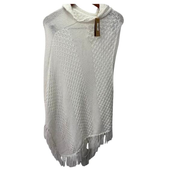 Cotton Natural Women’s Poncho Sweater One Size NEW # H197 - Picture 2 of 9